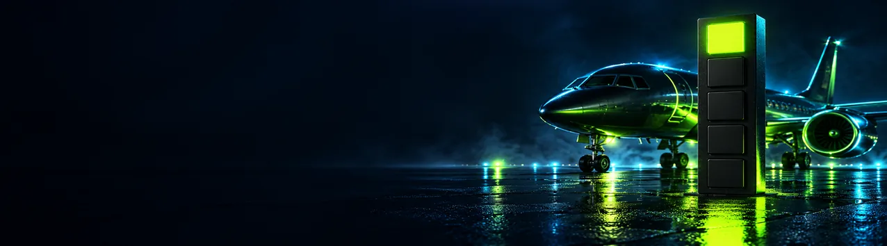 Betnjet Casino game panels on dark tarmac at night